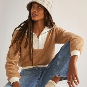 Anthropologie Dolan Left Coast Sherpa Quarter Zip